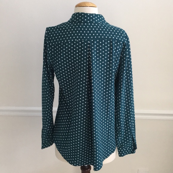 SUSAN GRAVER NWOT -Liquid knit Sz 4 Polkadot Top - Picture 2 of 7